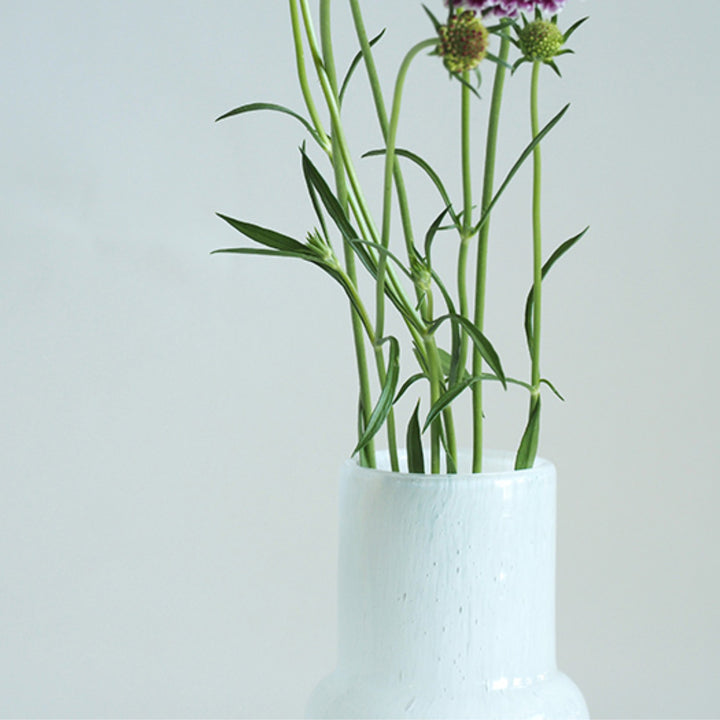 花瓶 DGボトルベース 直径7.5×高さ18cm ホワイト ガラス -7