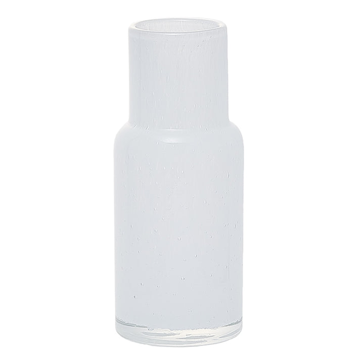 花瓶 DGボトルベース 直径7.5×高さ18cm ホワイト ガラス -1