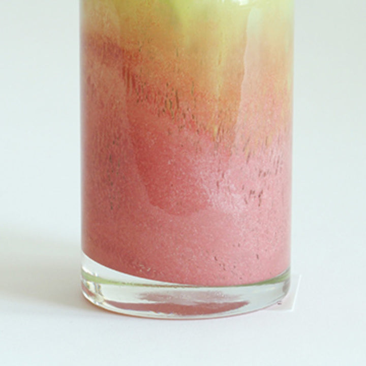 花瓶 DGボトルベース 直径7.5×高さ18cm ピンクグリーン ガラス -9