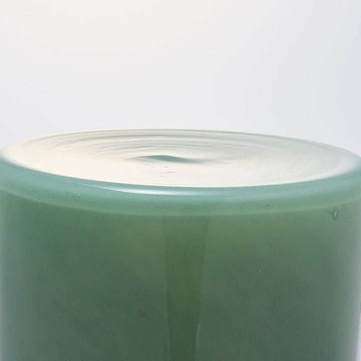 花瓶 DGボトルベース 直径11.5×高さ15cm グリーンブラウン ガラス -6