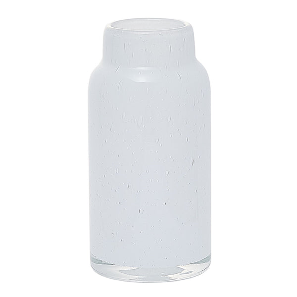 花瓶 DGボトルベース 直径7.5×高さ15.5cm ホワイト ガラス