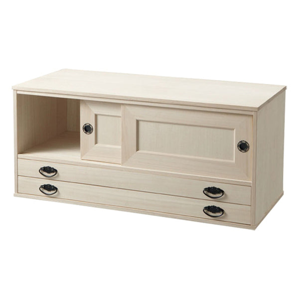 総桐 組み合わせタンス 上置き 引き戸タイプ 日本製 幅100cm -1