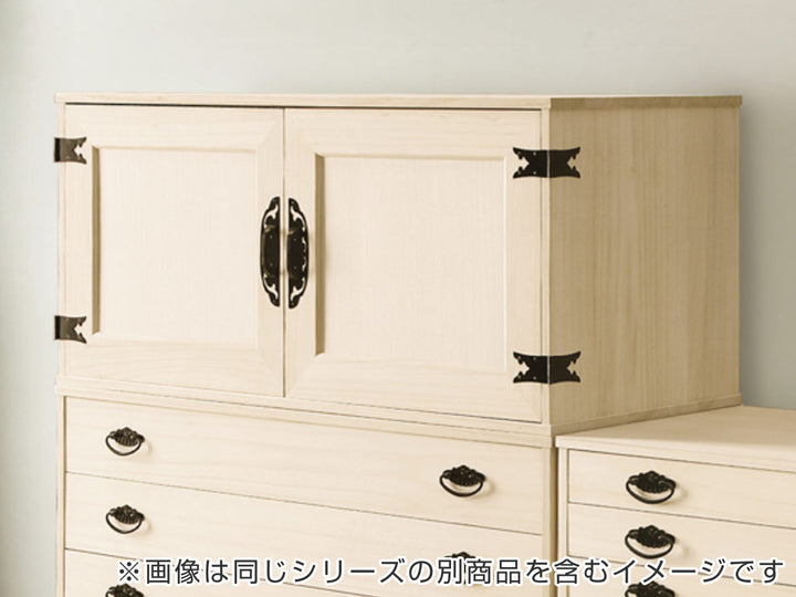 総桐 組み合わせタンス 上置き 扉盆タイプ 日本製 幅100cm -5