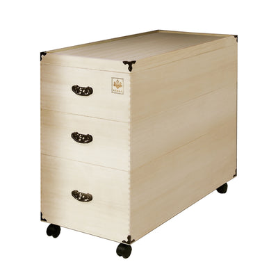 総桐 ひな人形収納ケース 3段 日本製 幅82cm