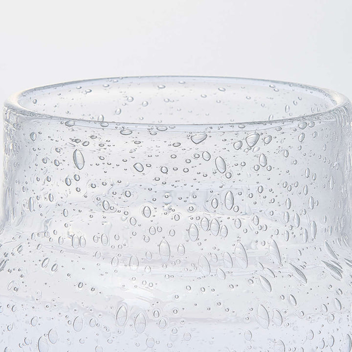 花瓶 DGボトルベース 直径13×高さ17.5cm クリアー ガラス -5