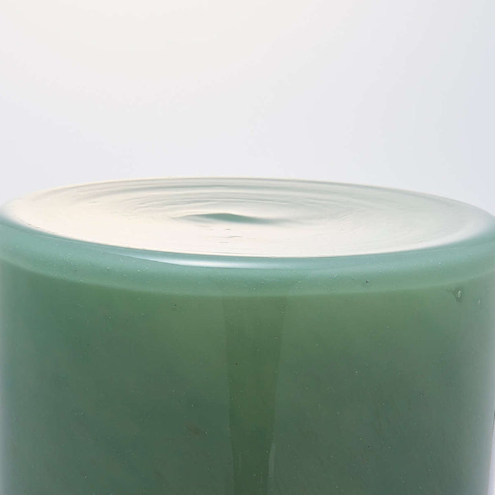 花瓶 DGボトルベース 直径13×高さ17.5cm グリーンブラウン ガラス -6