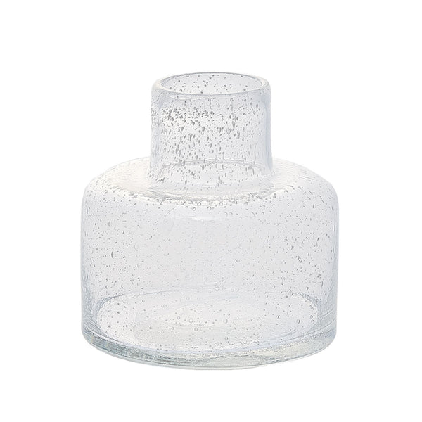 花瓶 DGボトルベース 直径15×高さ15cm クリアー ガラス -1