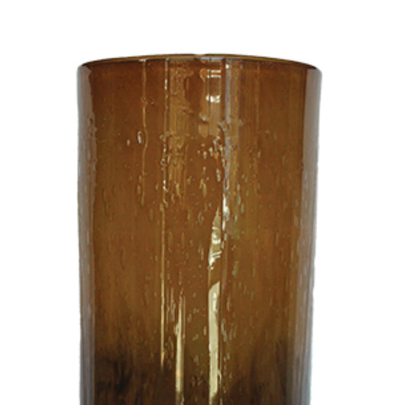 花瓶 DGガラスエレガントブラウン 直径20.5×高さ51cm ガラス