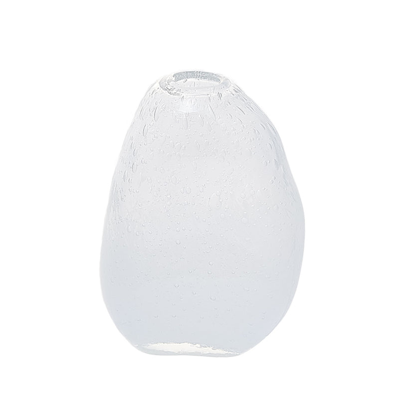 花瓶 DGマコベース 幅10×奥行6.5×高さ13.5cm クリアホワイト ガラス -13