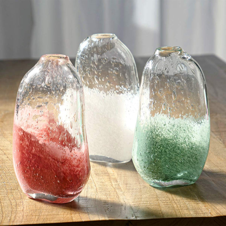 花瓶 DGマコベース 幅11.5×奥行7.5×高さ20cm クリアホワイト ガラス -12