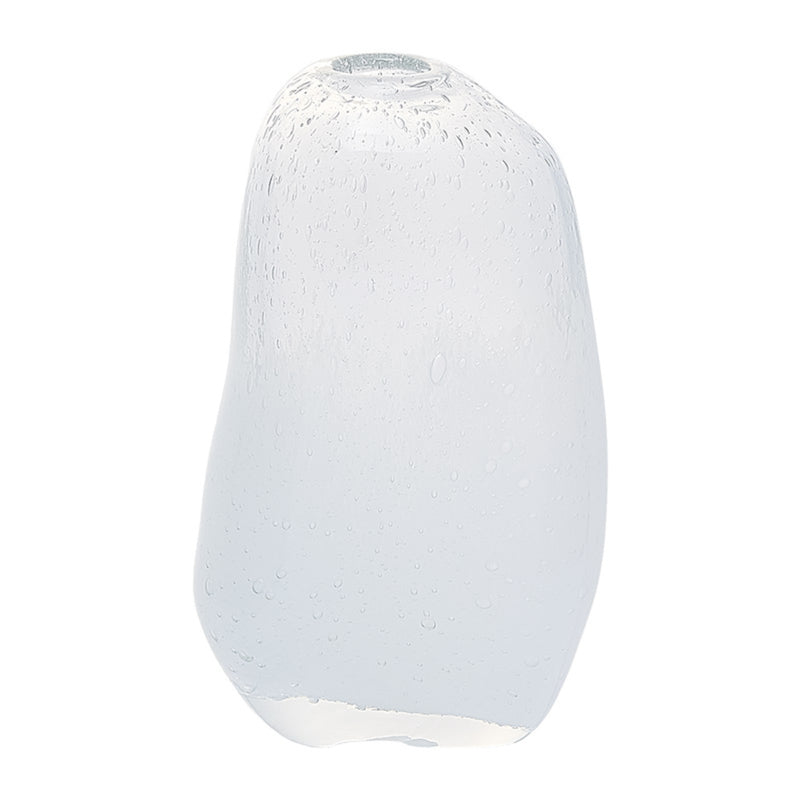 花瓶 DGマコベース 幅11.5×奥行7.5×高さ20cm クリアホワイト ガラス -16