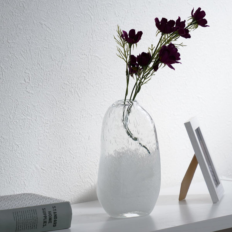 花瓶 DGマコベース 幅11.5×奥行7.5×高さ20cm クリアホワイト ガラス -10