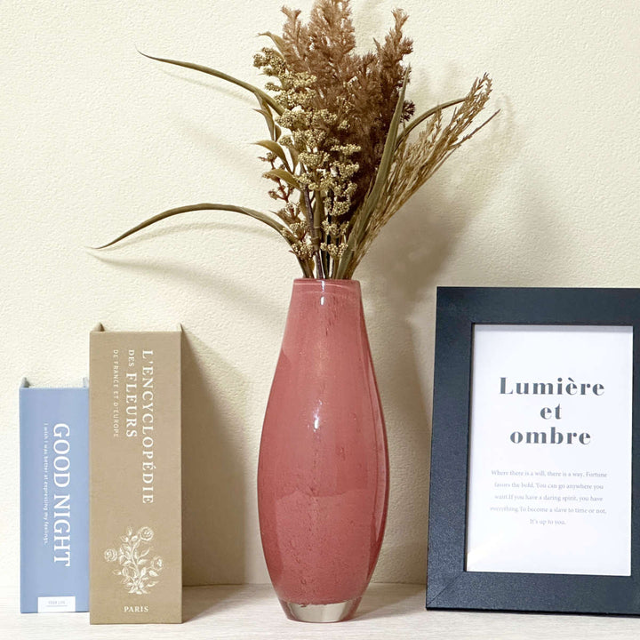 花瓶DGガラススリムベース直径7×高さ18cmガラス