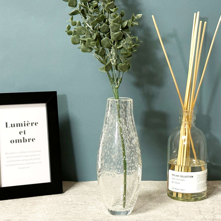 花瓶DGガラススリムベース直径7×高さ18cmガラス