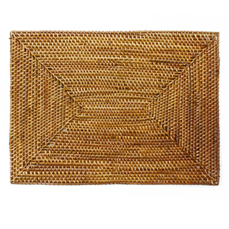 ランチョンマット 30×22cm 小 長方形 編み ケタ -5