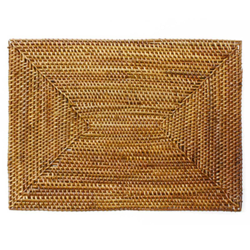 ランチョンマット 30×22cm 小 長方形 編み ケタ -1