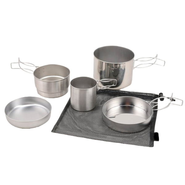 クッカー 5点入 ツーリングクッカーセット5PC収納袋付 プリグレース -1