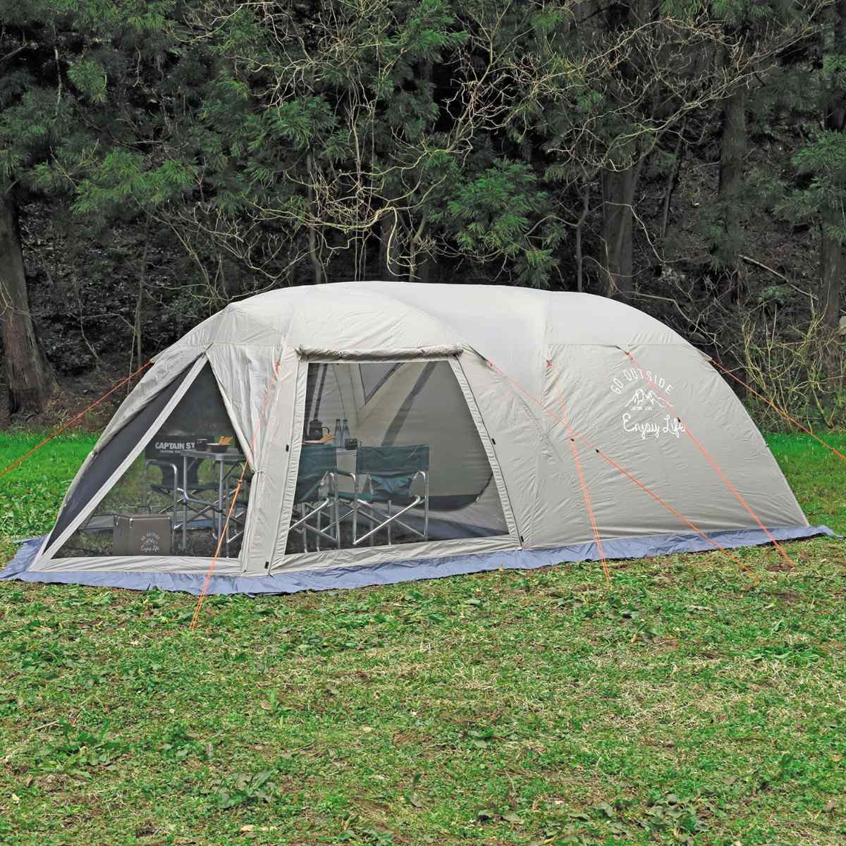 僕*ん様 【極美品】 キャプテンスタッグ モンテ ツールーム ドームテント 5〜 テント 5人用 6人用 スクリーンツールームドームテント モンテ