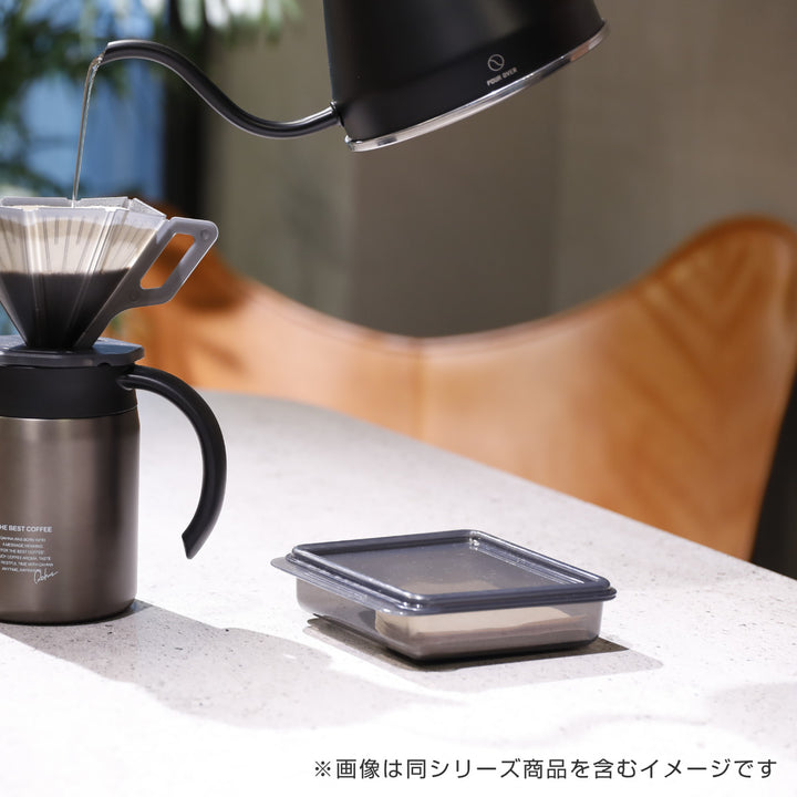 ドリッパーケース付き折り畳めるコーヒードリッパーQAHWAプラスチック