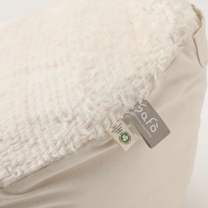 ラウンドクッションsafoオーガニックコットンファー綿100％