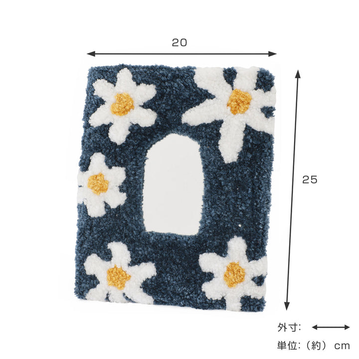 タフティングミラー ピュアデイジー 20×25cm スタンドミラー 卓上 -4