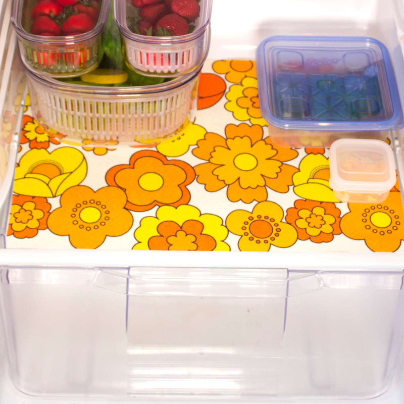 食器棚シート レトロ 花柄 ルアンス -5
