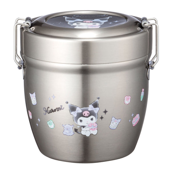 弁当箱 保温 丼 抗菌 550ml 真空ステンレス 保温弁当箱 クロミ マイメロディ -1