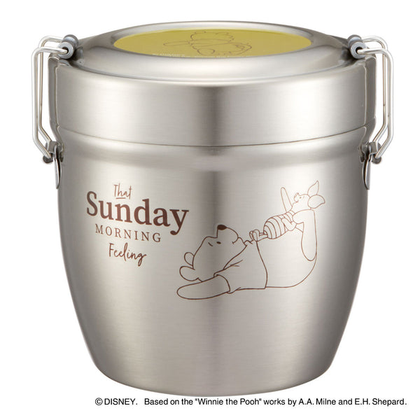 弁当箱 保温 丼 抗菌 550ml 真空ステンレス 保温弁当箱 くまのプーさん リラックス