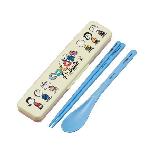 コンビセット 抗菌 18cm 箸 スプーン ピーナッツ カラーズ