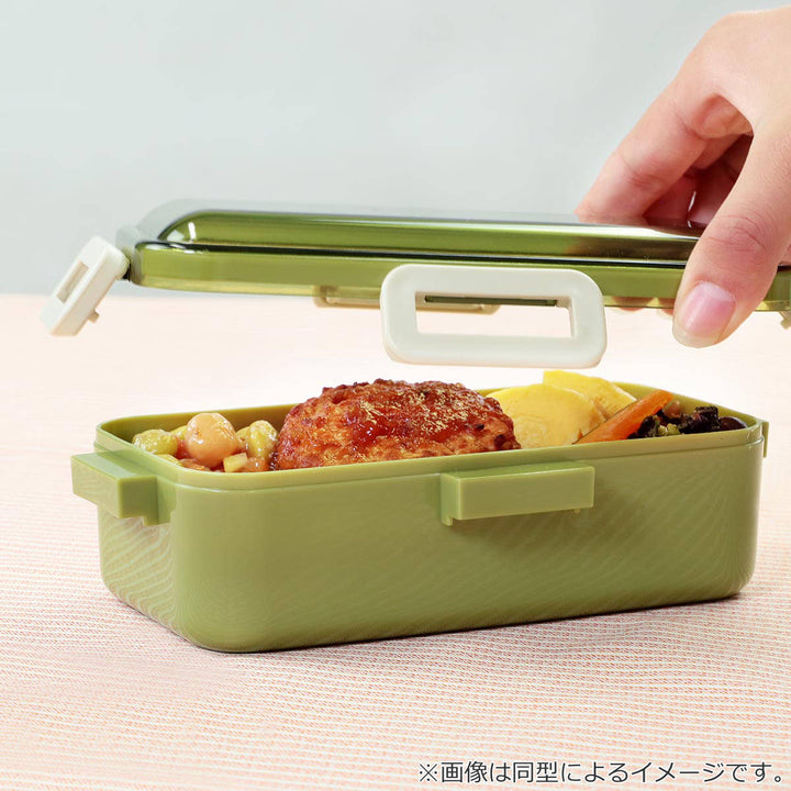 弁当箱 1段 530ml 抗菌 ふわっと ピーナッツ カラーズ -7