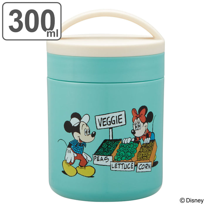 弁当箱300mlスープジャー抗菌保温保冷デリカポットミッキー＆ミニーグリーンワールド