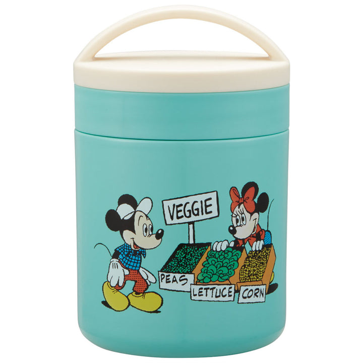 弁当箱300mlスープジャー抗菌保温保冷デリカポットミッキー＆ミニーグリーンワールド