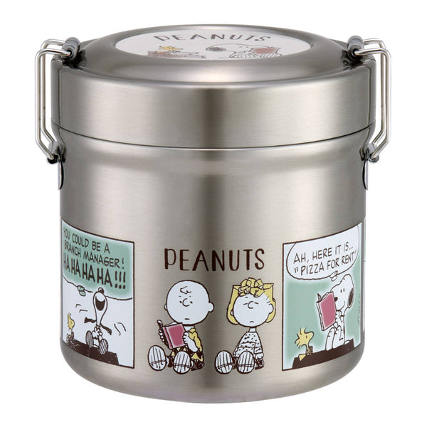 弁当箱 保温 抗菌 600ml 真空ステンレス 保温弁当箱 ピーナッツ コミック -1