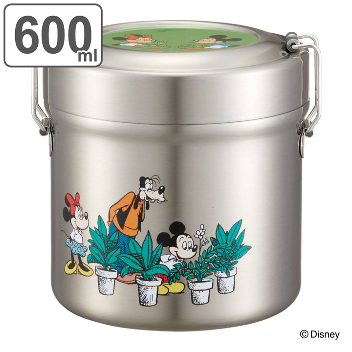 弁当箱 保温 抗菌 600ml 真空ステンレス 保温弁当箱 ミッキーマウス グリーンワールド -2