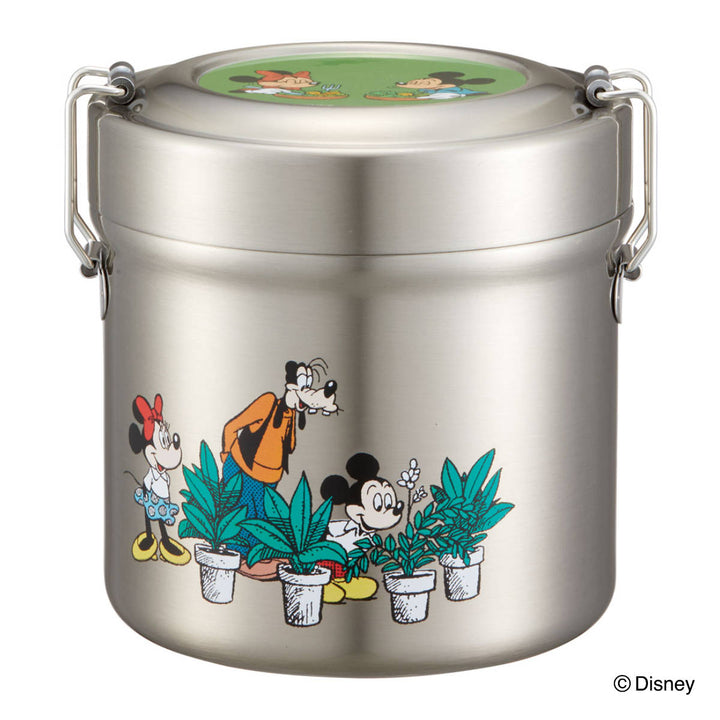 弁当箱 保温 抗菌 600ml 真空ステンレス 保温弁当箱 ミッキーマウス グリーンワールド -1