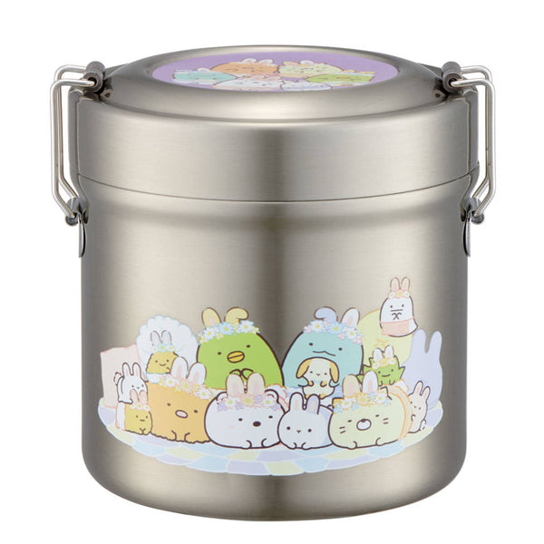 弁当箱 保温 抗菌 600ml 真空ステンレス 保温弁当箱 うさぎのおにわ