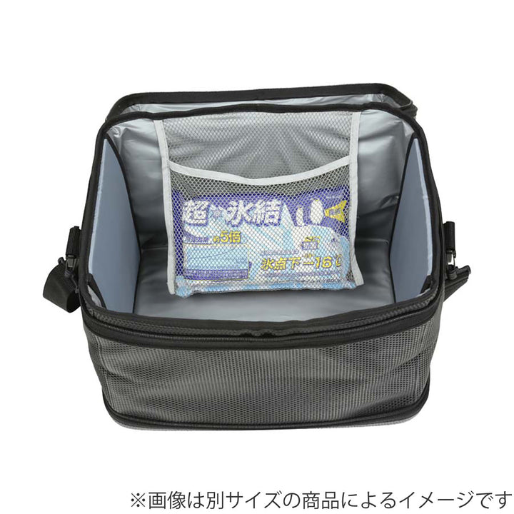 保冷バッグ 12L メッシュポケット付 スーパーコールドクーラーバッグ キャプテンスタッグ -6