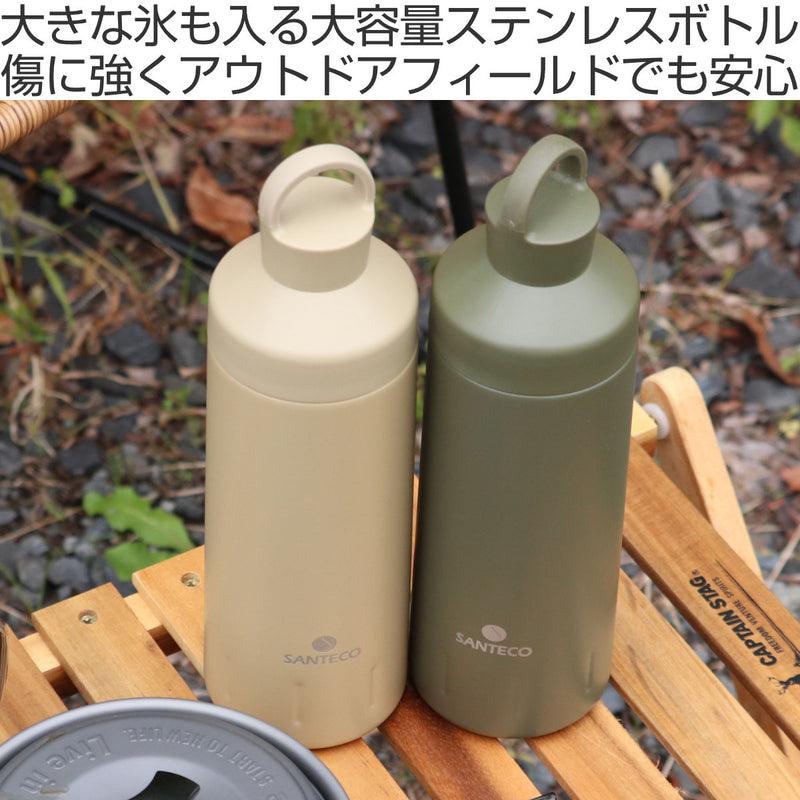 水筒 590ml 保冷 SANTECO オーシャンビバレッジボトル ステンレス 抗菌