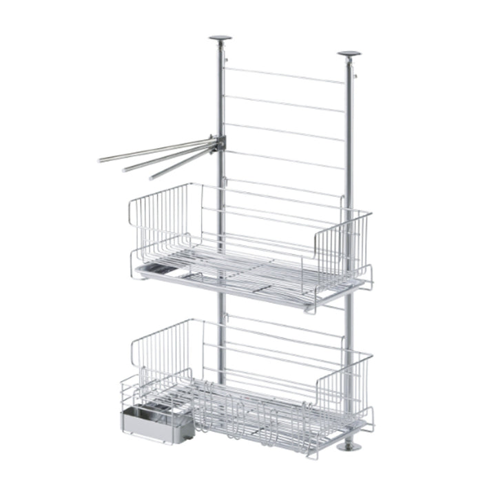 水切りラックTSUBAMEつっぱり水切りラック2段
