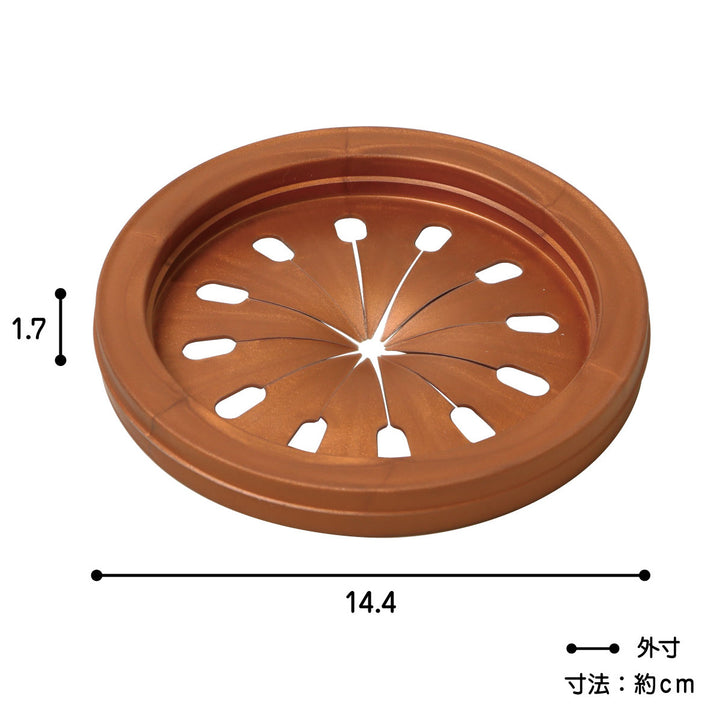 流し用 菊割れゴム 銅粉入り 直径14.5cm用 -4