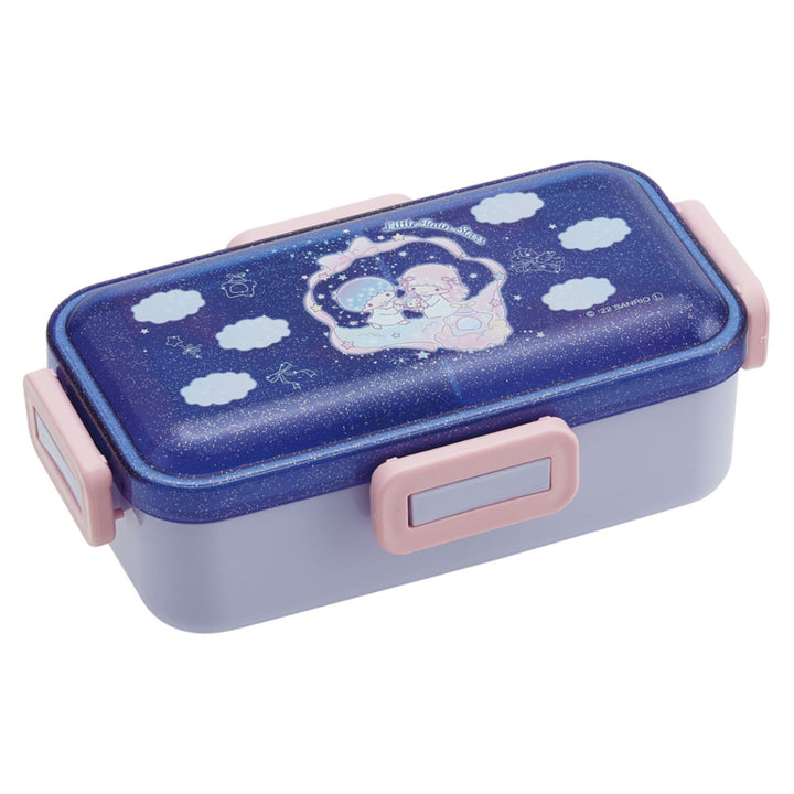 弁当箱 1段 530ml 抗菌 ふわっと リトルツインスターズ 夜空とネムリン -1