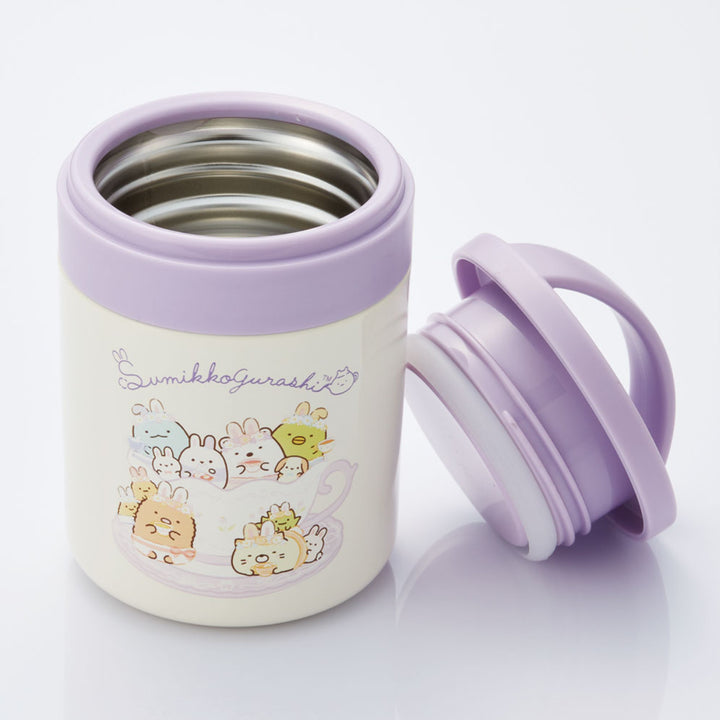 弁当箱300mlスープジャー抗菌保温保冷デリカポットすみっコぐらしうさぎのおにわ