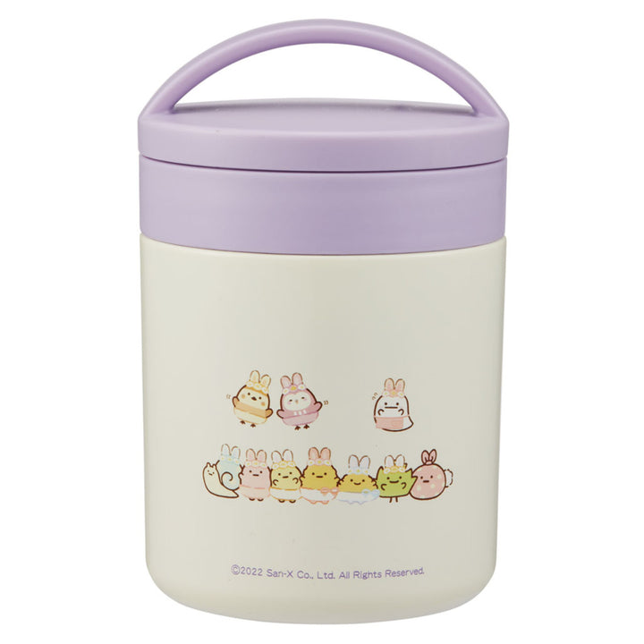 弁当箱300mlスープジャー抗菌保温保冷デリカポットすみっコぐらしうさぎのおにわ