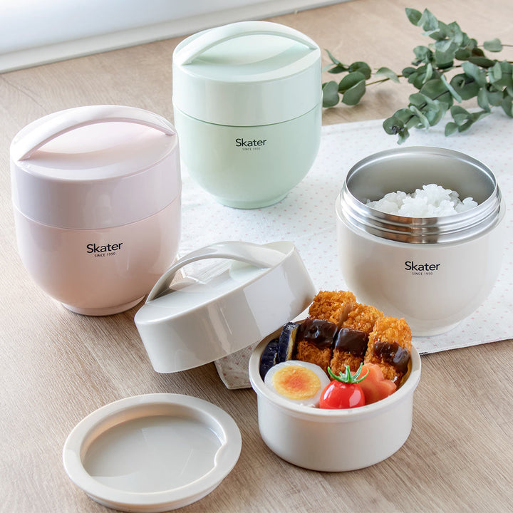 お弁当箱 540ml 超軽量保温丼 ランチジャー くすみカラー -18