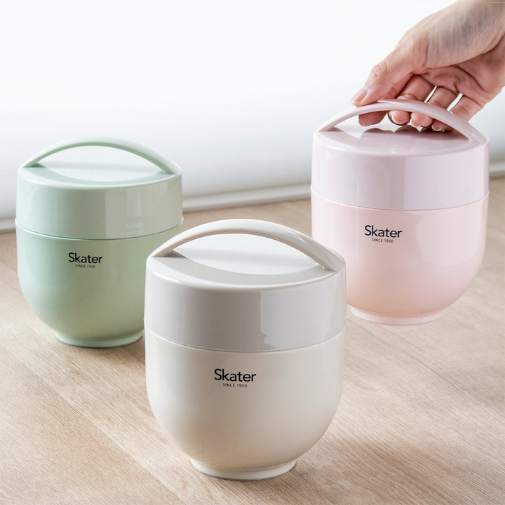 お弁当箱 540ml 超軽量保温丼 ランチジャー くすみカラー -19