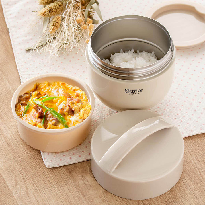 お弁当箱 540ml 超軽量保温丼 ランチジャー くすみカラー -7
