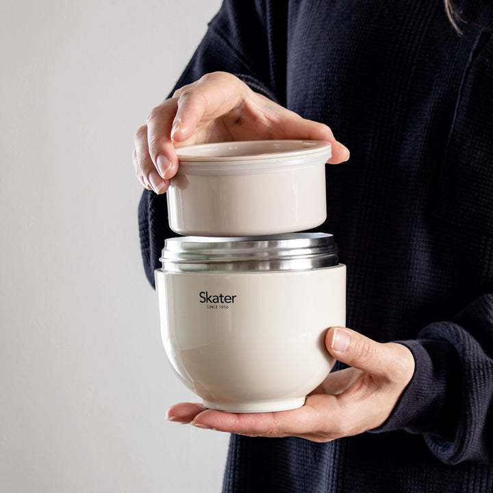 お弁当箱 540ml 超軽量保温丼 ランチジャー くすみカラー -11