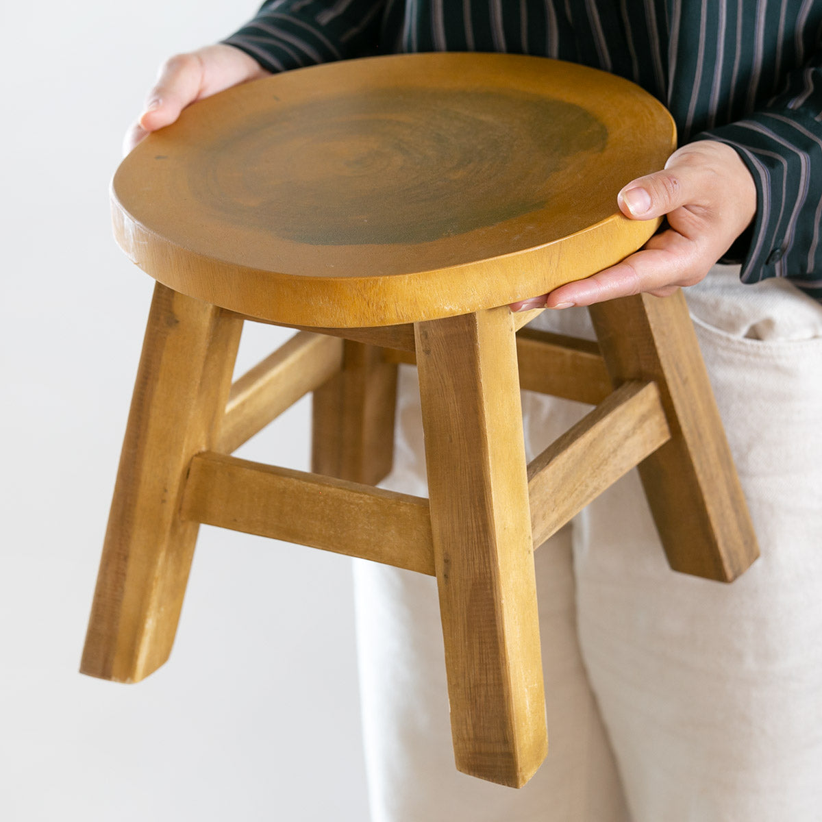 山桜 天然木 切り株 テーブル 椅子 スツール 高さ約36㎝19200円