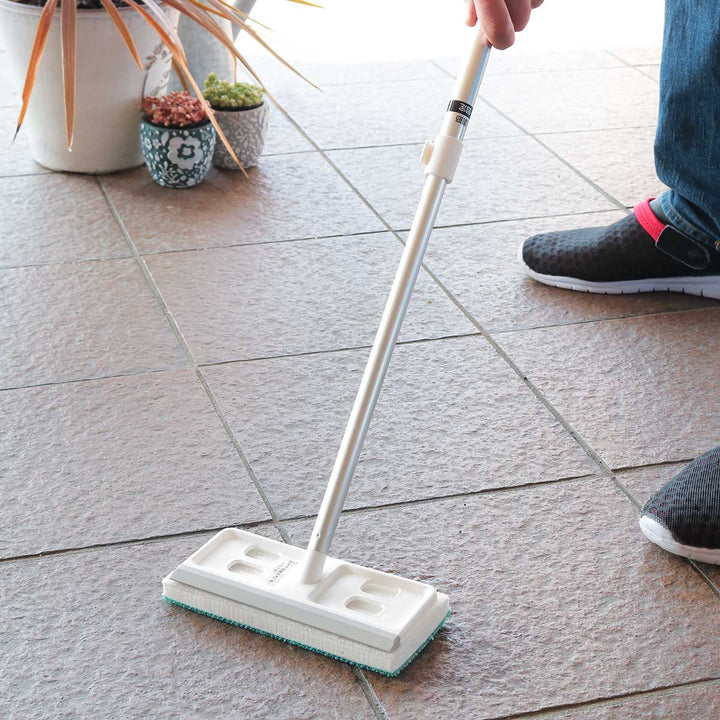 激落ちくん 玄関タイルブラシ 伸縮式 71.5～112cm 水切り付 S01058 -2