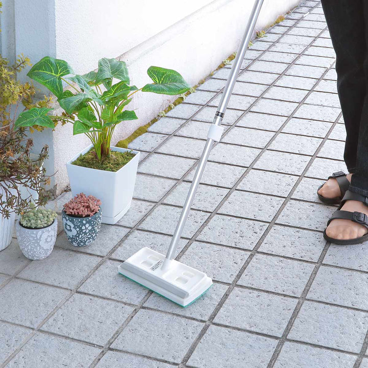 激落ちくん 玄関タイルブラシ 伸縮式 71.5～112cm 水切り付 S01058 -16